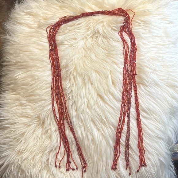 Lariat style multi strand beaded necklace - Picture 14 of 17